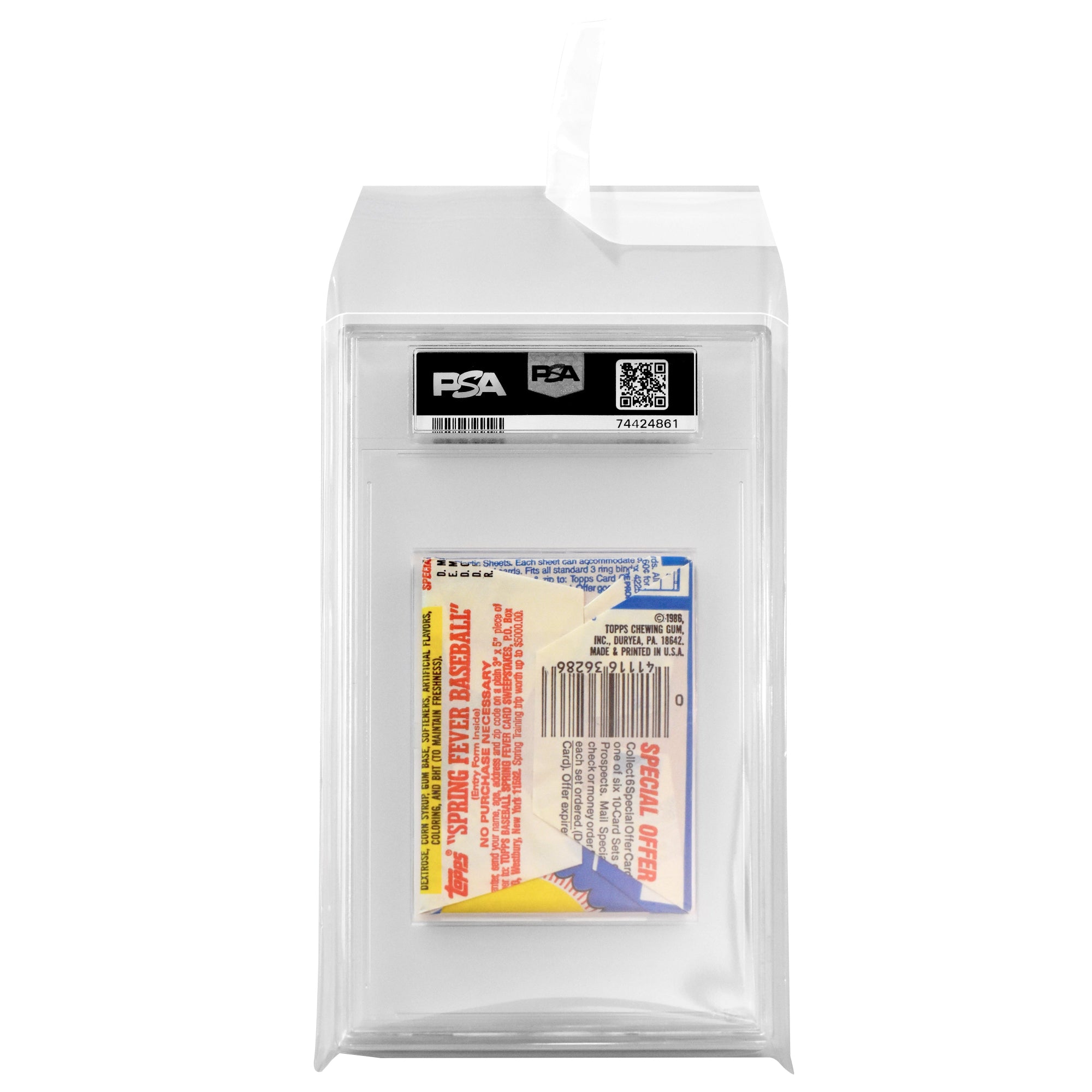 PSA Graded wax pack with protective sleeve