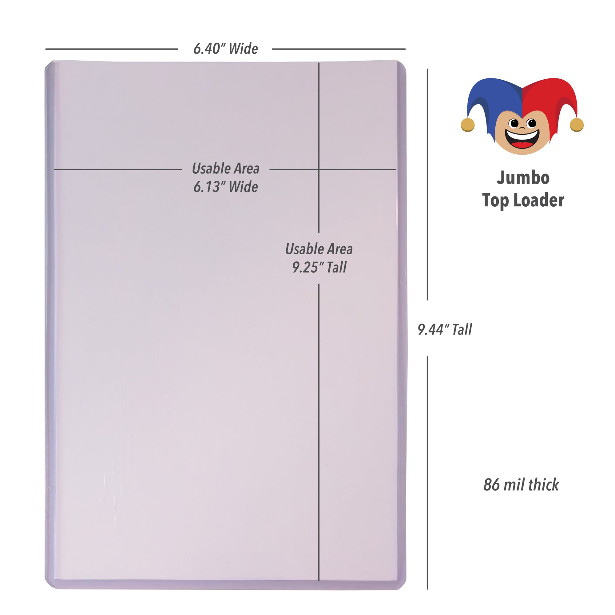 Protective Top Loader & Sleeves for Jumbo / Oversized Cards (See Variations)
