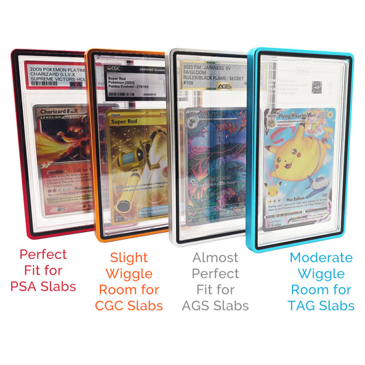 Magnetic Metallic Protective Case for PSA - CGC - AGS - TAG Slabs - 10 Colors