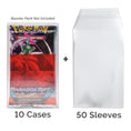Load image into Gallery viewer, trading card game packs with clear protective sleeves in a protective PET cases
