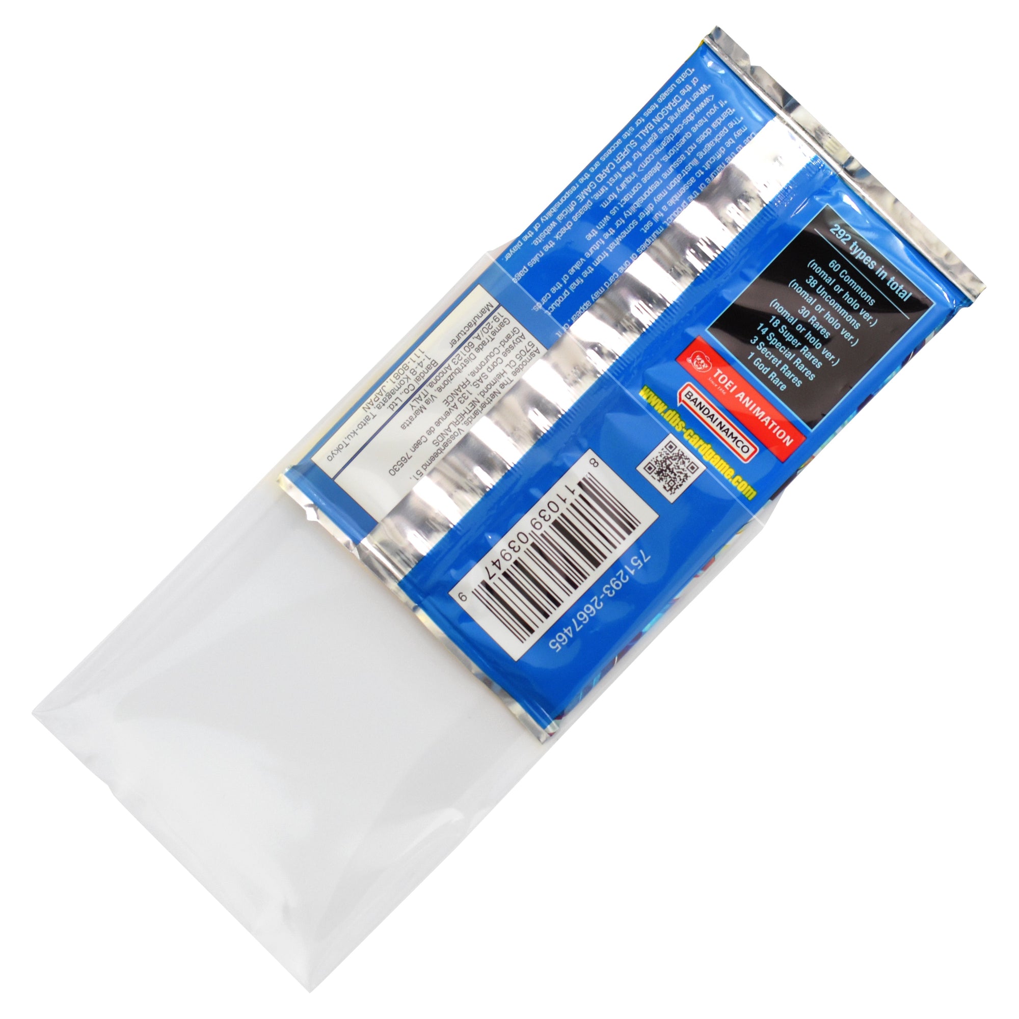 Dragon Ball booster pack in a protective sleeve