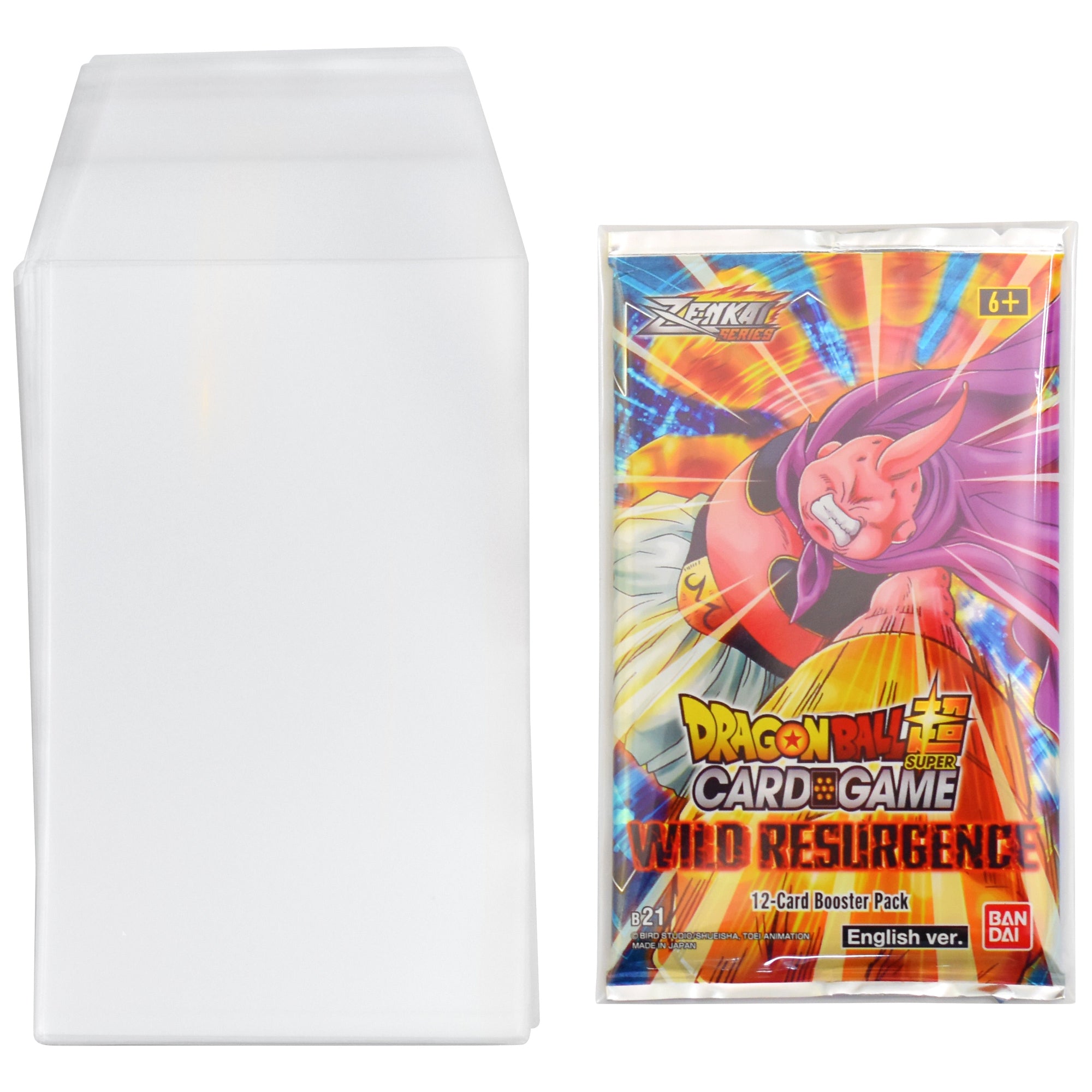 Dragon Ball booster pack in a protective sleeve