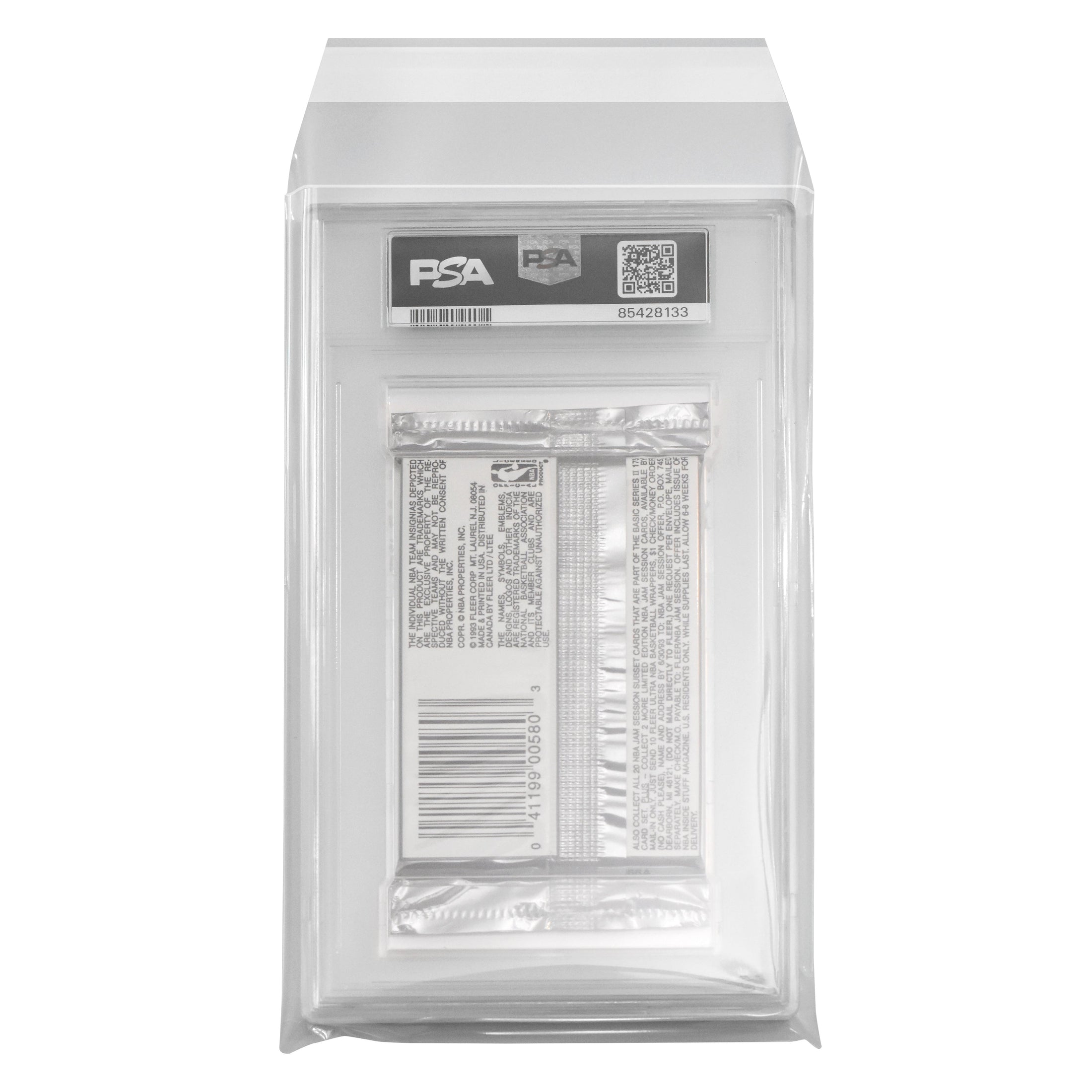 Graded Booster Pack in a protective sleeve with a white background