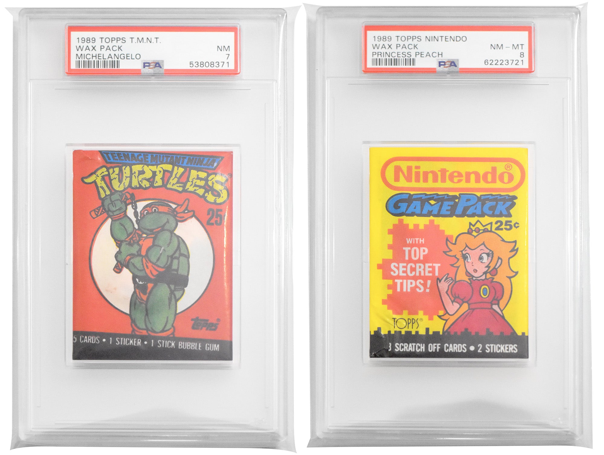 PSA Graded wax pack with protective sleeve