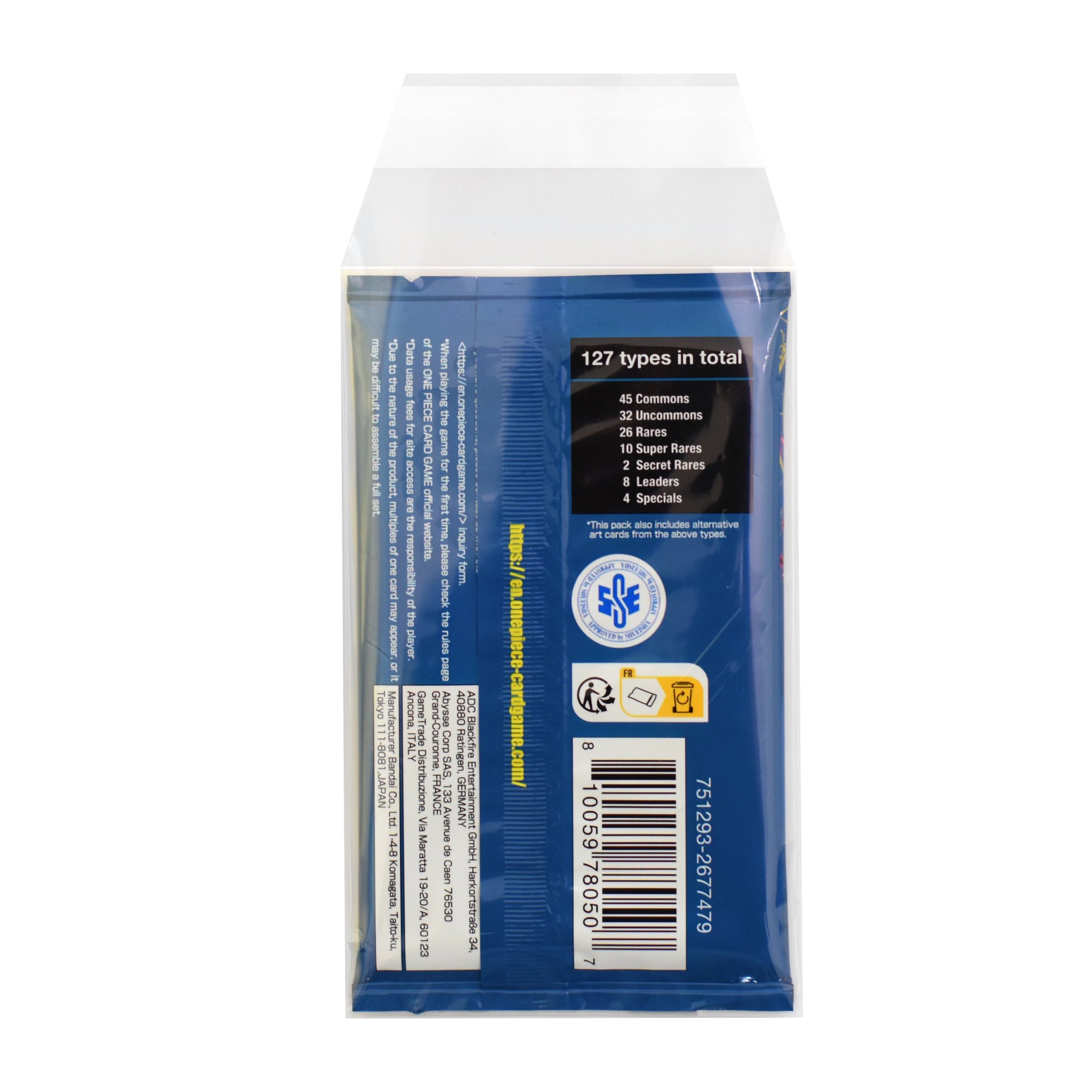 One Piece booster pack in a protective sleeve