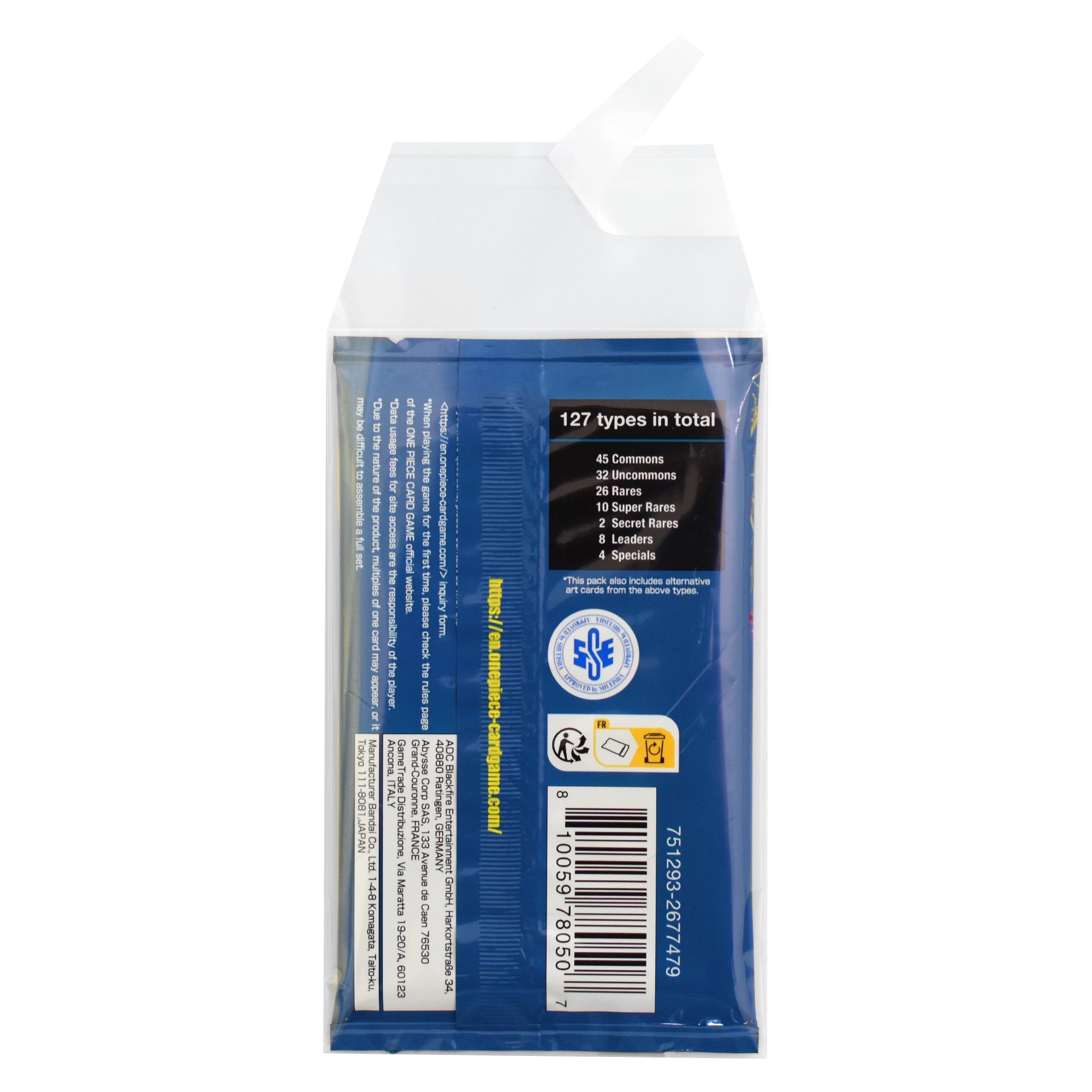 One Piece booster pack in a protective sleeve