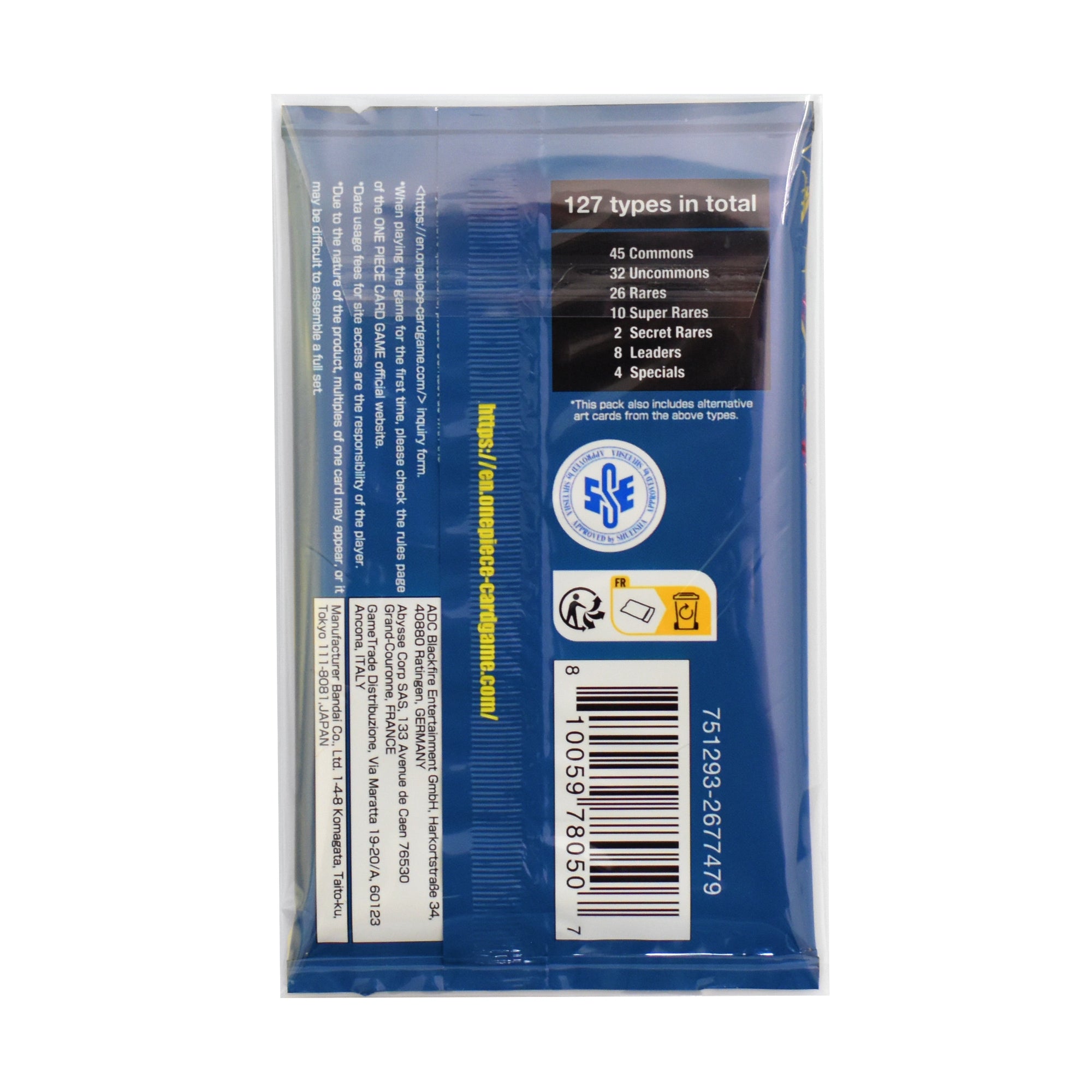 One Piece booster pack in a protective sleeve