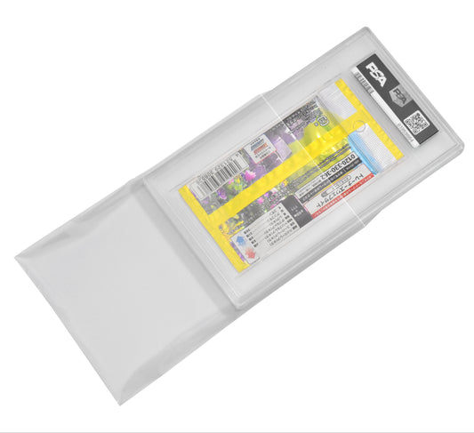 Graded Japanese Pokémon Booster Pack in a protective sleeve with a white background