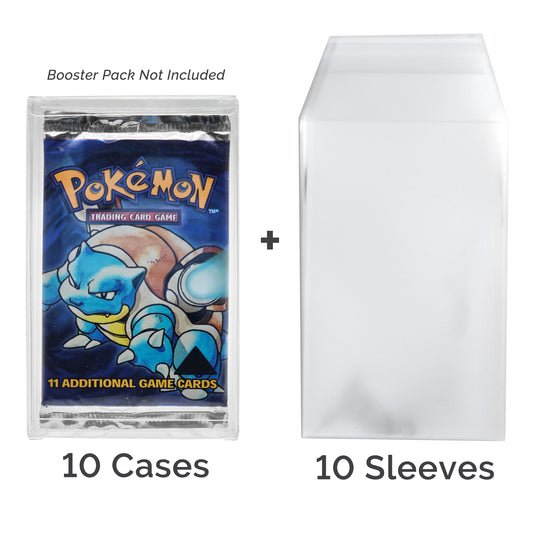 Protective Cases for a single booster pack with protective sleeves