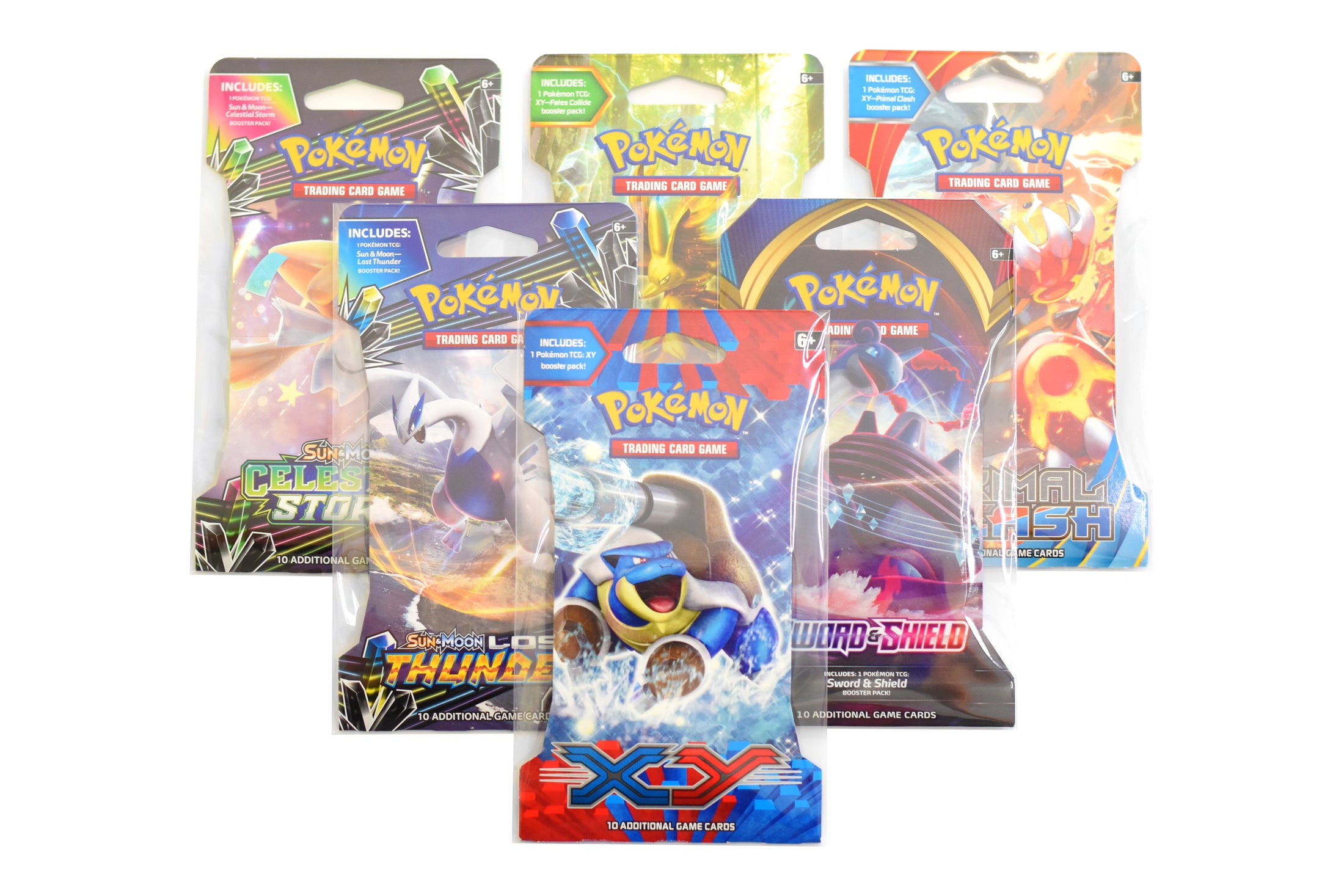 Protective Sleeves for Pokémon Sleeved Booster Packs - x50 Self Sealing Clear View