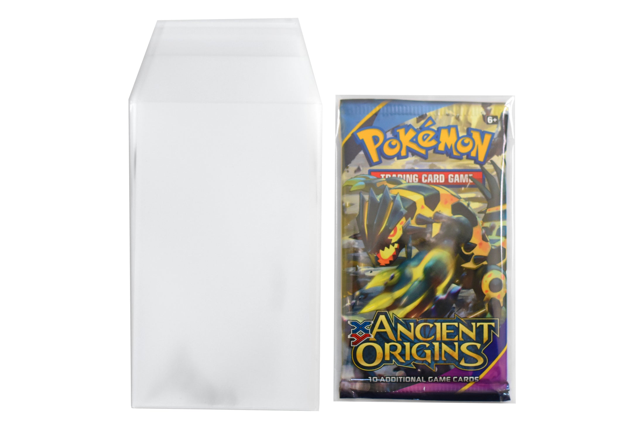 Protective Sleeves for Pokémon TCG Booster Packs - x50 Self Sealing Clear View Sleeves