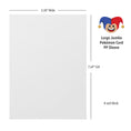 Load image into Gallery viewer, A large light gray sleeve with dimension labels showing 5.50 inches wide, 7.
