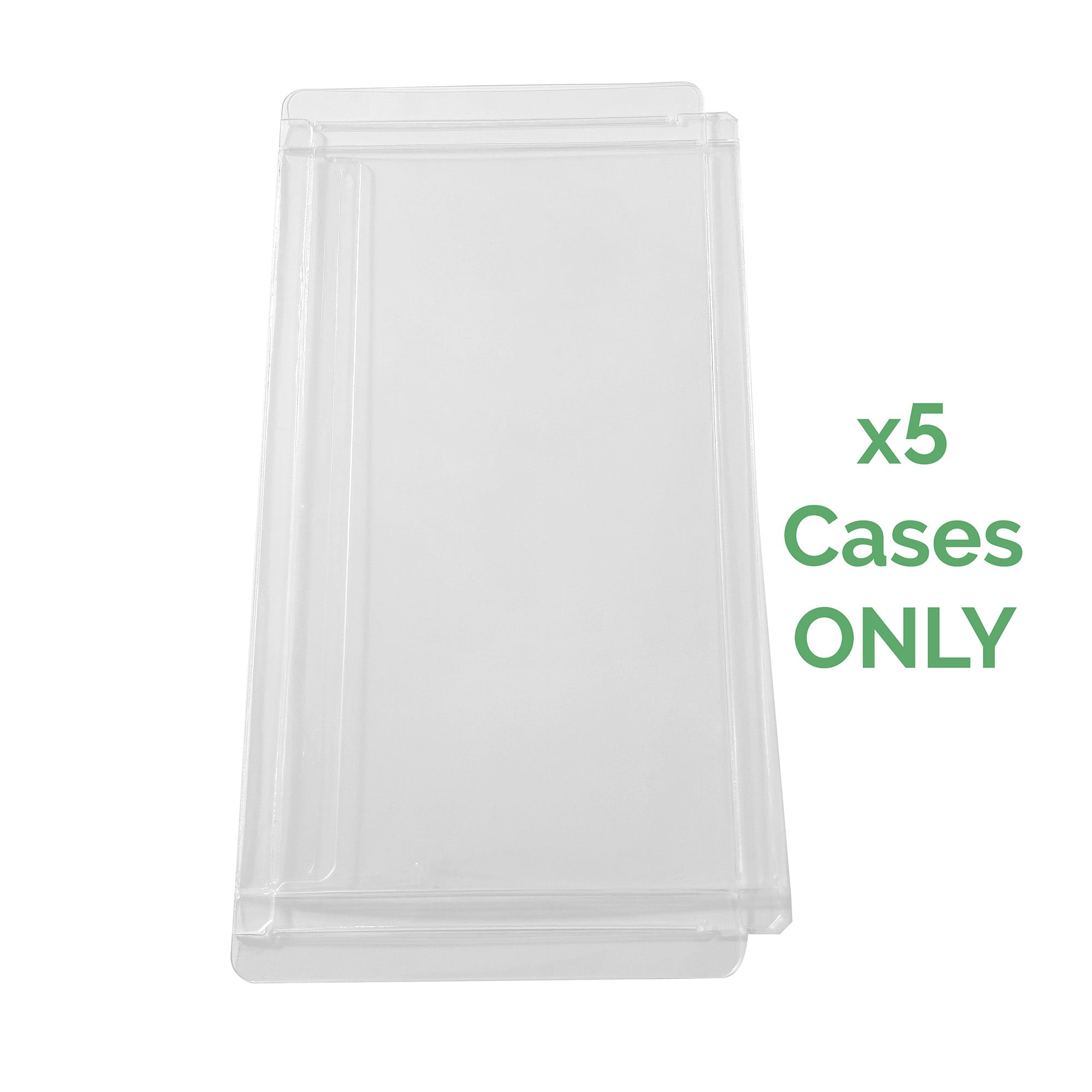 Plastic case for a single sleeved booster pack - Set of 5