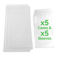 Load image into Gallery viewer, Plastic case for a single sleeved booster pack - Pack of 5 cases and 5 OPP protective sleeves

