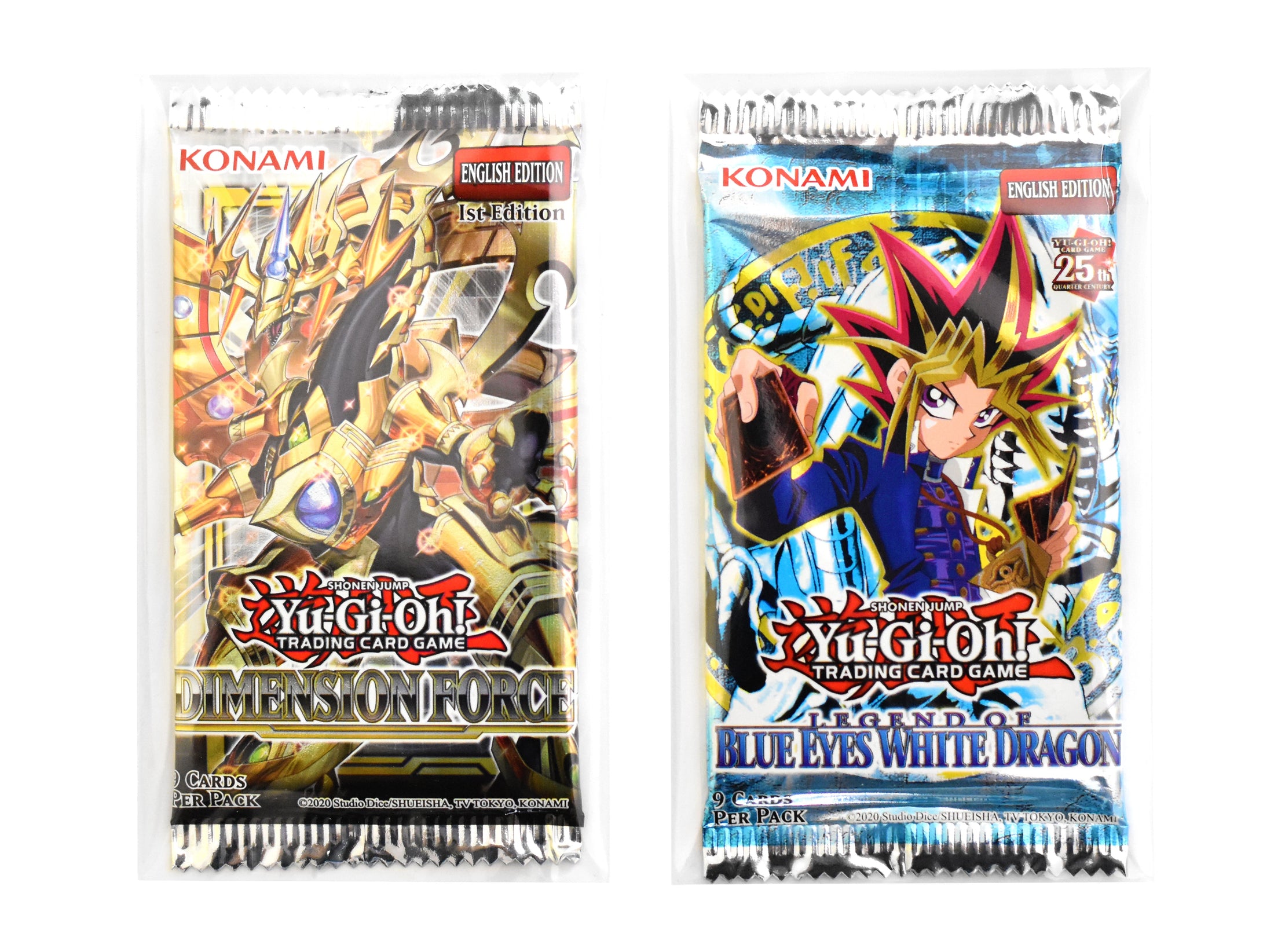 Protective Sleeves for Yugioh! TCG Booster Packs - x50 Self Sealing Clear View Sleeves