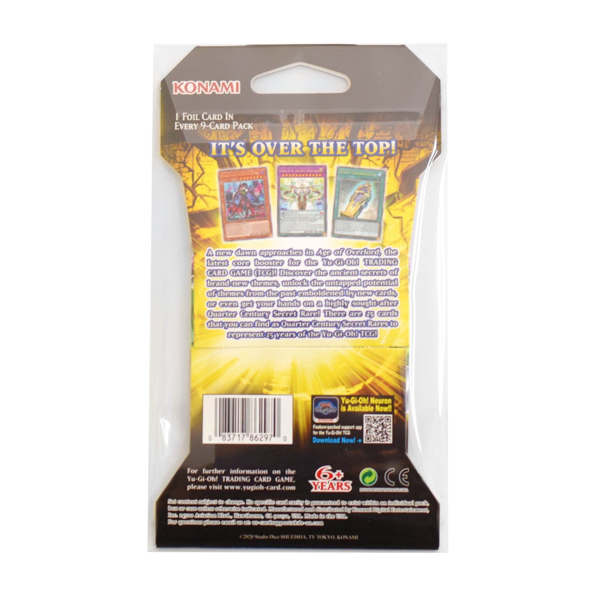 Yu-Gi-Oh! sleeves for sleeved booster packs